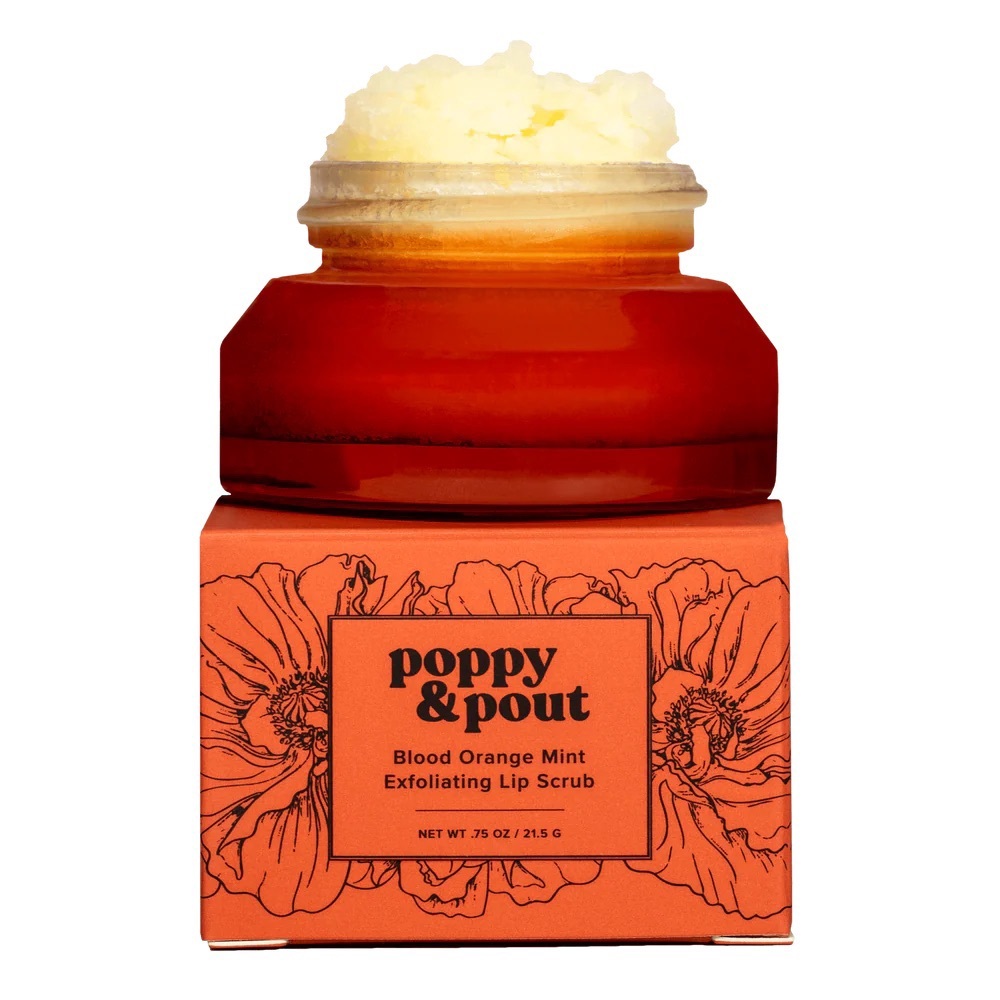 Poppy & Pout Blood Orange Mint Lip Scrub